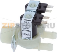 Dual solenoid valve, straight 220/240V