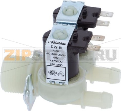 Dual solenoid valve, straight 220/240V 