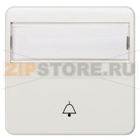 DELTA PROFIL ТИТАНОВО-БЕЛЫЙ ВЫКЛЮЧАТЕЛЬ 1 КЛАВИША С СИМВОЛОМ "ЗВОНОК" И ПОЛЕМ ДЛЯ НАДПИСИ Siemens 5TG7804