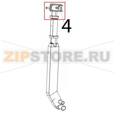 Racc. braccio PPH Silanos NE1300 Racc. braccio PPH Silanos NE1300Запчасть на деталировке под номером: 4