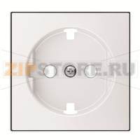 Накладка для розетки с плоской поверхностью, альпийский белый ABB 2CLA858890A1101