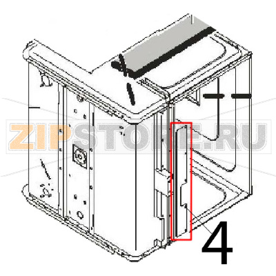 Front insulation retainer Angelo Po FM1011E1 Front insulation retainer Angelo Po FM1011E1Запчасть на деталировке под номером: 4