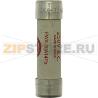 Предохранитель, 20 A, AC 250 В, DC 250 В, 200 кА, 14x51 мм, aR, UL Eaton 20AMP 250V AC FERRULE 14