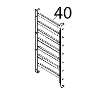 Supporto laterale SX inox 7TG, GN1/1 Unox XVC 515G
