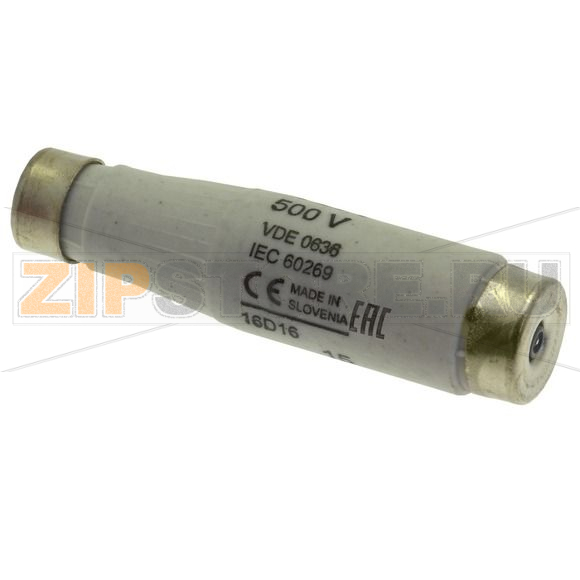 Предохранитель, 16 A, AC 500 В, 100 кА, D1, 13.2x6 мм, gL/gG, IEC с задержкой Eaton FUSE-D1 16A 