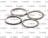 WASHER/SPACER KIT FOR ONE 3/4O
