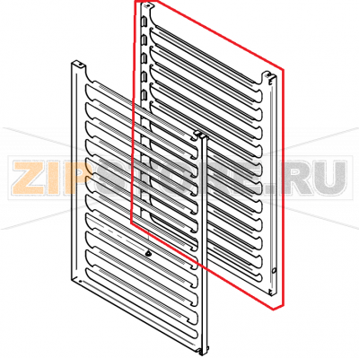 Rack 10.10 CCS right welded P3 CONVOTHERM OES 10.10     Rack 10.10 CCS right welded P3 CONVOTHERM OES 10.10Запчасть на сборочном чертеже под номером: 220Название запчасти на английском&nbsp;языке: Rack 10.10 CCS right welded P3 CONVOTHERM OES 10.10