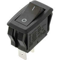 Переключатель клавишный 250 В/AC, 16 А, 2 x выкл/вкл TRU Components TC-R13-205A3-01