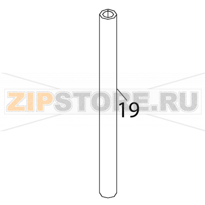 Black rubber pipe Ø 8*4 Fagor FI-80 Black rubber pipe Ø 8*4 Fagor FI-80Запчасть на деталировке под номером: 19Название запчасти Fagor на английском языке: Black rubber pipe Ø 8*4 FI-80.