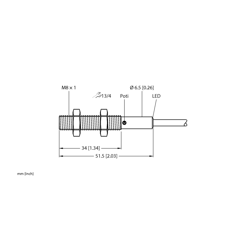 Датчик емкостный Turck BC2-EM08-UP8X 