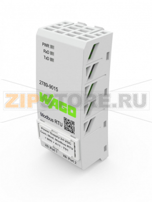 Коммуникационный модуль; Modbus RTU; RJ45; возможность обмена данными Wago 2789-9015 