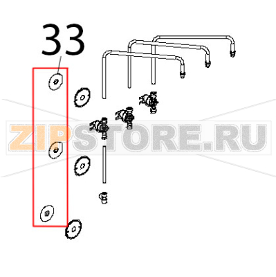 Guarnizione portamotore stamp. Unox XBC 804 Guarnizione portamotore stamp. Unox XBC 804Запчасть на деталировке под номером: 33