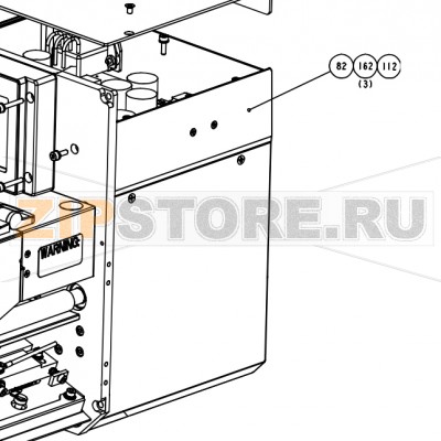 Блок питания в сборе Datamax A-6212 RH Mark II LH Блок питания (источник питания) в сборе Datamax A-6212 Mark II LH Запчасть на сборочном чертеже под номером: 82Название запчасти Datamax на английском языке: POWER SUPPLY ASSEMBLY 