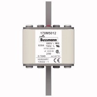 Предохранитель, 630 A, AC 690 В, 200 кА, 2, 61x61x108 мм, aR, DIN, IEC Eaton FUSE 630A 690V 2/8