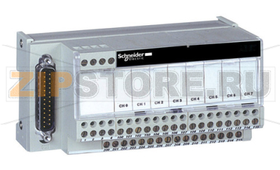 Модуль ввода/вывода с клемнным блоком, 8 каналов, SUB-D, IP20 Schneider Electric ABE7CPA02 