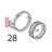 Guarn. PTFE and carb, 100x22x0.8, sp-c/fori 1999 Unox XF 188