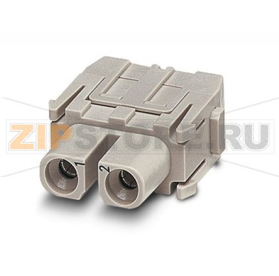 Модуль HEAVYCON для установки гнездовых контактных вставок Phoenix Contact HC-M-02-MOD-BU 2-полюсный, аксиальные винтовые зажимы.Минимальный заказ: 2 шт.Упаковка: 2 шт.