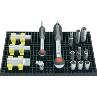 Панель перфорированная с 80 зажимами, 2 шт Toolcraft 553943