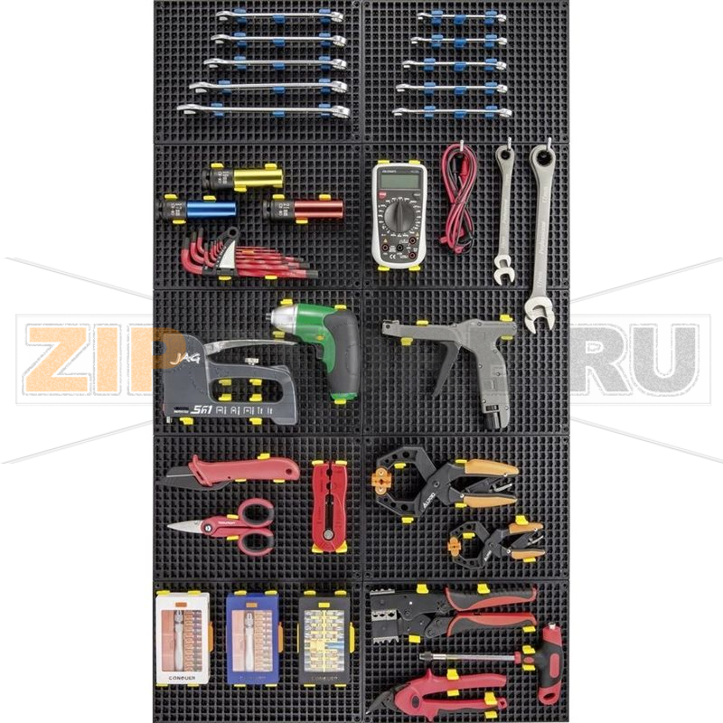 Панель перфорированная с 80 зажимами, 2 шт Toolcraft 553943 