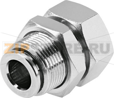Штуцер цанговый с накидной гайкой и муфтой Festo NPQH-H-G18F-Q6-P10 
