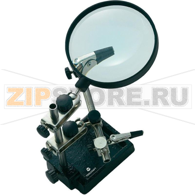 Держатель с лупой Toolcraft ZD-10H 