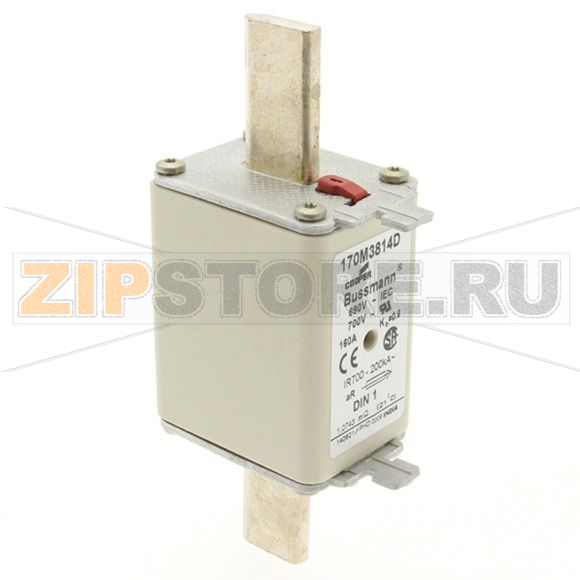 Предохранитель, 160 A, AC 690 В, 200 кА, DIN 1, aR, DIN, IEC Eaton FUSE 160A 690V aR DIN 1 HSDNH 