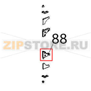 Cerniera inf. alluminio vetro Unox XBC 604P Cerniera inf. alluminio vetro Unox XBC 604PЗапчасть на деталировке под номером: 88