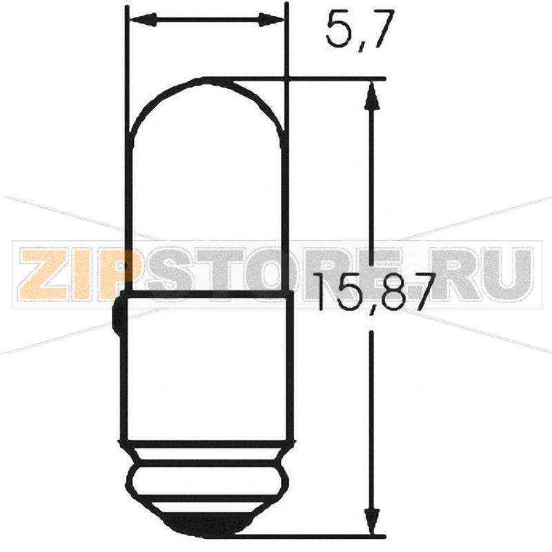 Лампа 24 В, 0.6 Вт, цоколь: MG5.7s/9, прозрачная, 1 шт TRU Components 1590348 