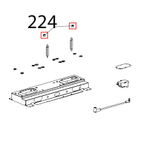 Dado M8, H=8, UNI5587, ottone-cromato Unox XBC 815G