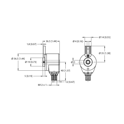 Энкодер инкрементальный Turck REI-05I6T-4A500-H1181 