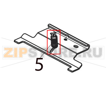 Pinch roller spring Toshiba TEC B-SX5T-TS22-QM-R Pinch roller spring Toshiba TEC B-SX5T-TS22-QM-RЗапчасть на деталировке под номером: 5