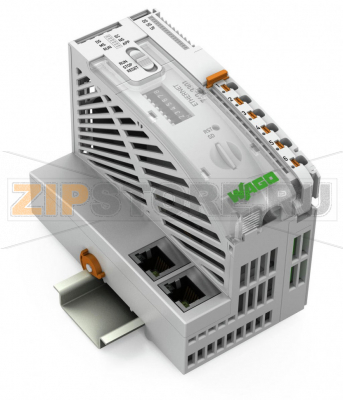 I/O System Advanced Контроллер; 2 x ETHERNET; светло-серые Wago 768-3301 This controller is a compact PLC for the modular WAGO I/O System Advanced. The controller supports all I/O modules found within the WAGO I/O System Advanced Series in addition to network and fieldbus interfaces.Two ETHERNET interfaces and an integrated switch enable line topology wiring.The DIP switch configures the last byte of the IP address and may be used for IP address assignment.An integrated Webserver provides user configuration options, while displaying the controller’s status information.Typical applications for this controller include standard machinery and equipment control (e.g., packaging, bottling and manufacturing systems, as well as textile, metal and wood processing machines).Advantages:Programming per IEC 61131-3Programmable via e!COCKPIT2 x ETHERNET (configurable)Configuration via e!COCKPIT or Web-Based-Management user interfaceMaintenance-free...