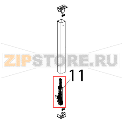 Cerniera porta forno ribalta L.M. arianna Unox XF 130 Cerniera porta forno ribalta L.M. arianna Unox XF 130Запчасть на деталировке под номером: 11