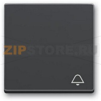 Клавиша выключателя c символом "Звонок", антрацитовая ABB 2CKA001751A3176