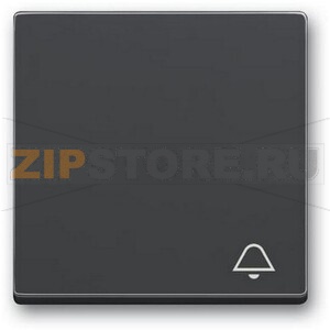 Клавиша выключателя c символом "Звонок", антрацитовая ABB 2CKA001751A3176 