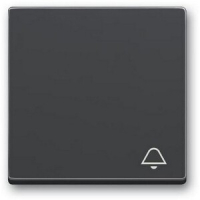 Клавиша выключателя c символом "Звонок", антрацитовая ABB 2CKA001751A3176