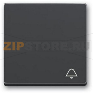 Клавиша выключателя c символом &quot;Звонок&quot;, антрацитовая ABB 2CKA001751A3176 