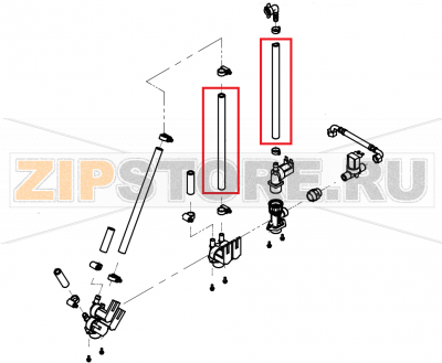 Hot water pipe 3/8&quot; CONVOTHERM OES 10.10  Hot water pipe 3/8" CONVOTHERM OES 10.10Запчасть на сборочном чертеже под номером: G002Название запчасти на английском&nbsp;языке:&nbsp;Hot water pipe 3/8" CONVOTHERM OES 10.10