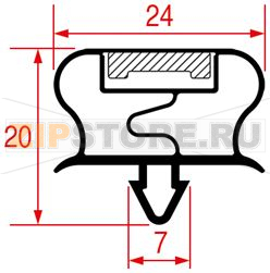 УПЛОТНИТЕЛЬ ВСТАВНОЙ 681Х401 ММ 