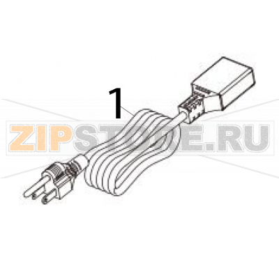 Power cord, AU TSC MH641 Power cord, AU TSC MH641Запчасть на деталировке под номером: 1