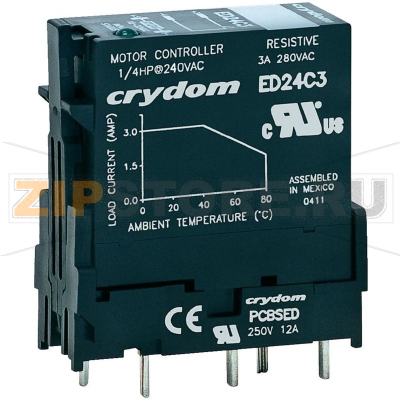Реле твердотельное 3 А, однофазное, 280 В/AC, 1 шт Crydom ED24D3 