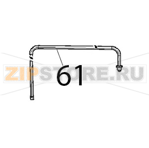 Tubo est. umidita&#039; and RC1165A0 Unox XBC 615EG Tubo est. umidita' and RC1165A0 Unox XBC 615EGЗапчасть на деталировке под номером: 61
