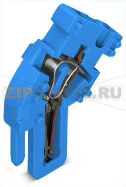 Центральный модуль для 1-проводной розетки; угловые; 4 mm?; 1-пол.; 4,00 mm?; синие Wago 769-513/000-006 