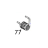 Top hinge SP R Sato CT412LX TT
