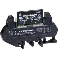 Реле твердотельное на DIN-рейку 5 А, 280 В/AC, 1 шт Crydom DRA1-CXE240D5