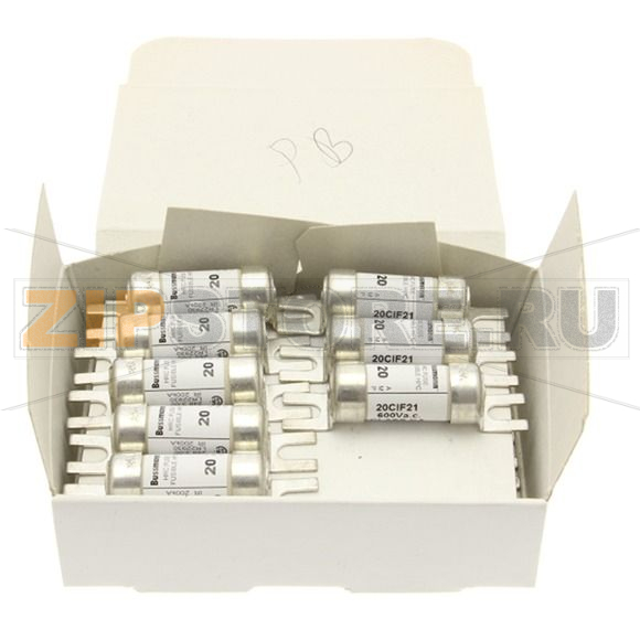 Предохранитель, 20 A, AC 600 В, DC 250 В, 200 кА, HRCI-CA, 14x55 мм, CSA Eaton BRUSH FUSE CANADA 