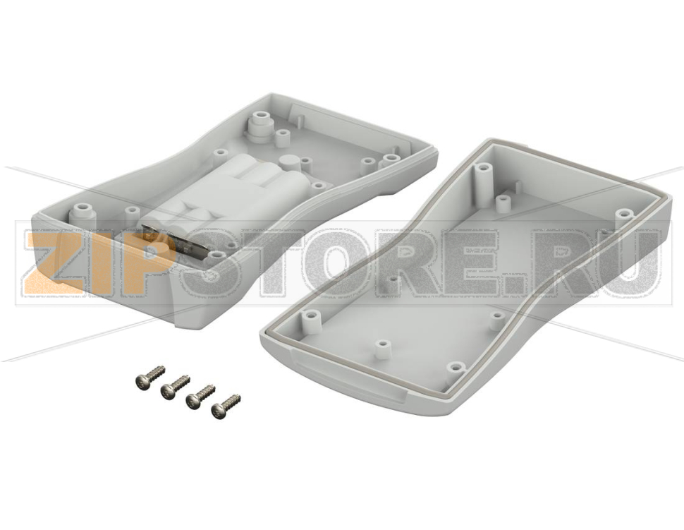 Корпус ручной с отсеком для 3 батареек микро (AAА), 140.3x72.9x31.3 мм, IP 65 Bopla BS 504 F-7035 