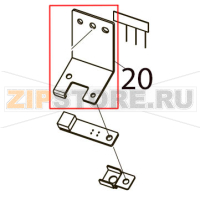 Ribbon end sensor attachment plate Toshiba TEC B-SX5T-TS12/22-QP