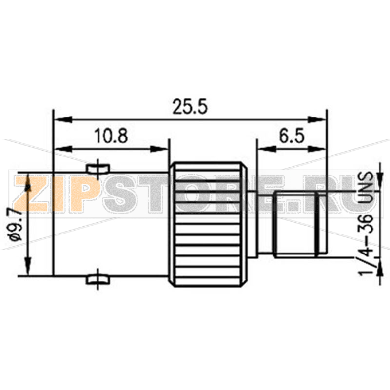 Разъем BNC, гнездо SMA, 1 шт Telegärtner J01008A0019 