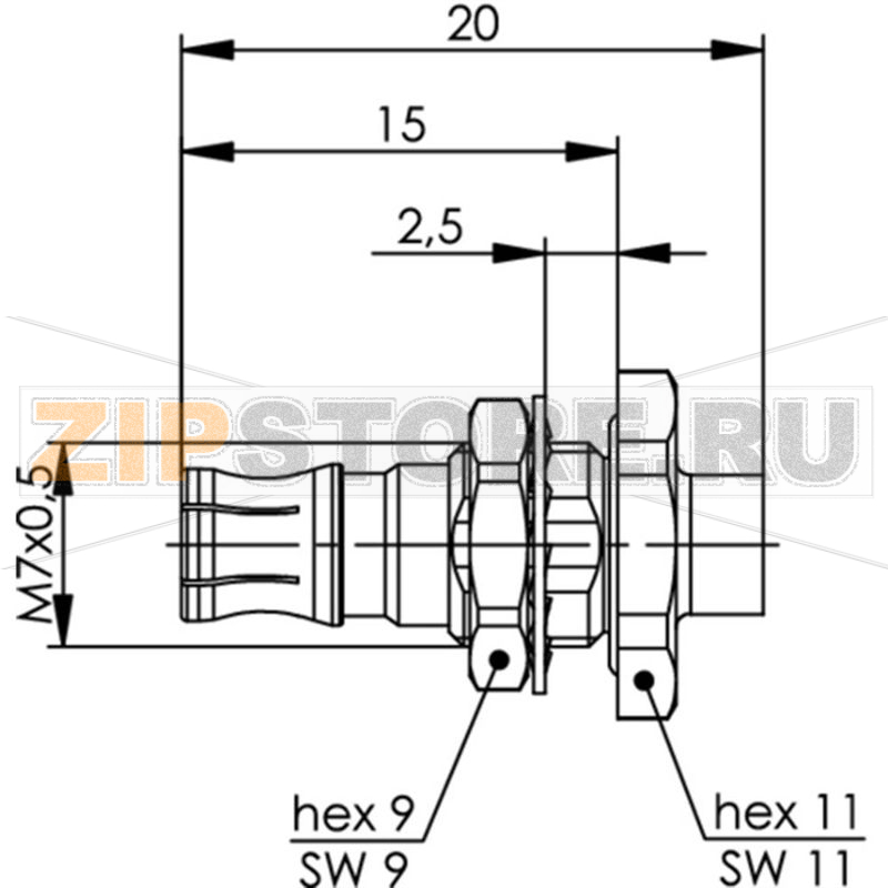 Разъем QLS, 50 Ом, 1 шт Telegärtner J01421A0055 